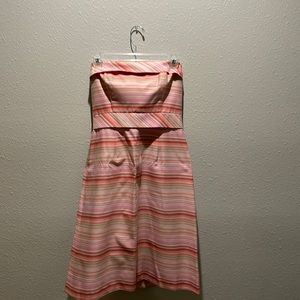 Strapless midi dress